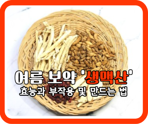 여름 보약 생맥산 효능 5가지와 쉽게 만드는 법