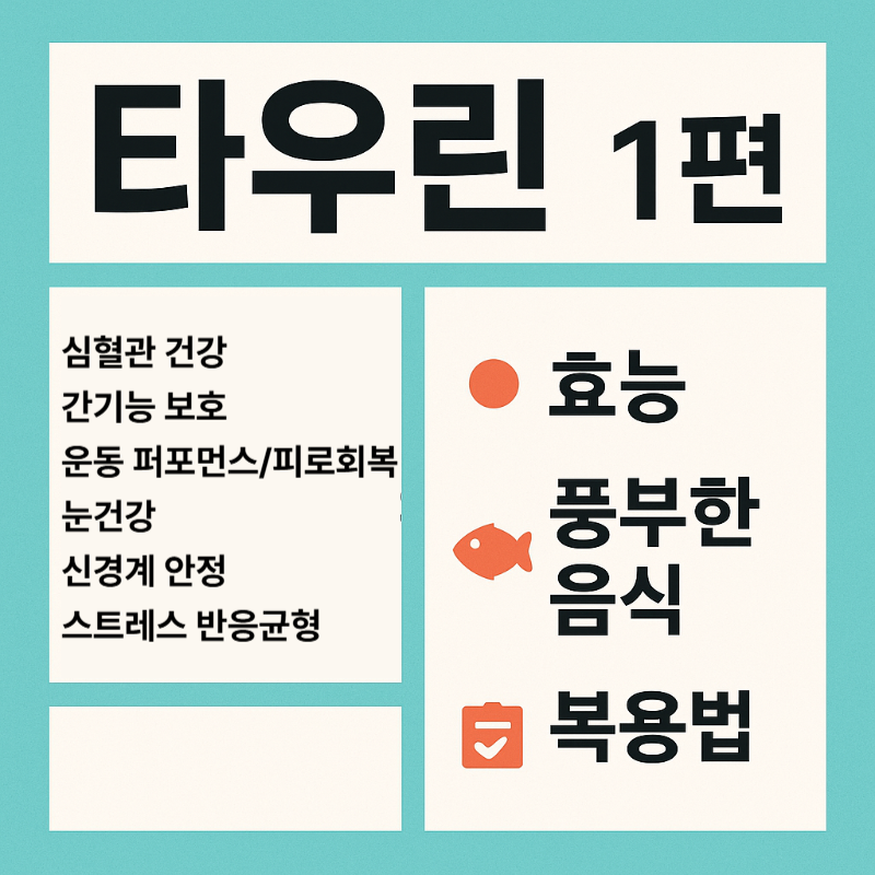 타우린이란?