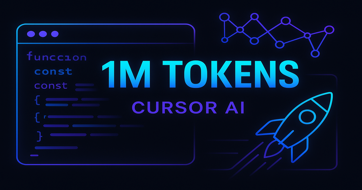 Cursor AI code-supernova-1-million 모델 100만 토큰 컨텍스트 지원 AI 코드 에디터 썸네일