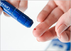 당뇨관리하는 모습 이미지