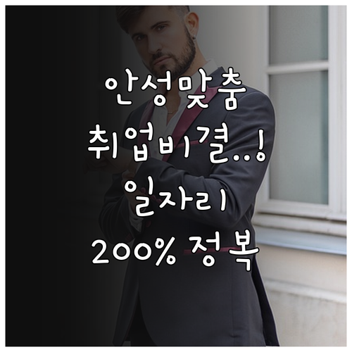 안성시 지역 밀착형 일자리 검색과 채..