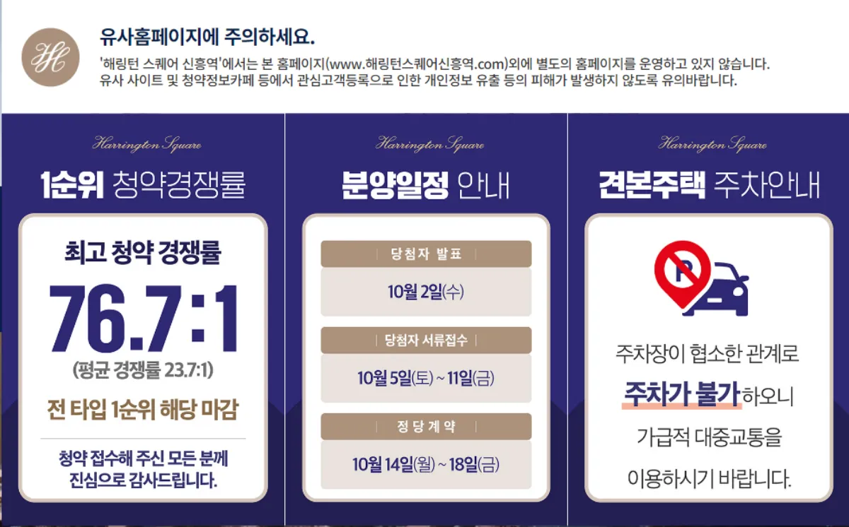 헤링턴스퀘어신흥역-공식-홈페이지-청약경쟁률-팝업창
