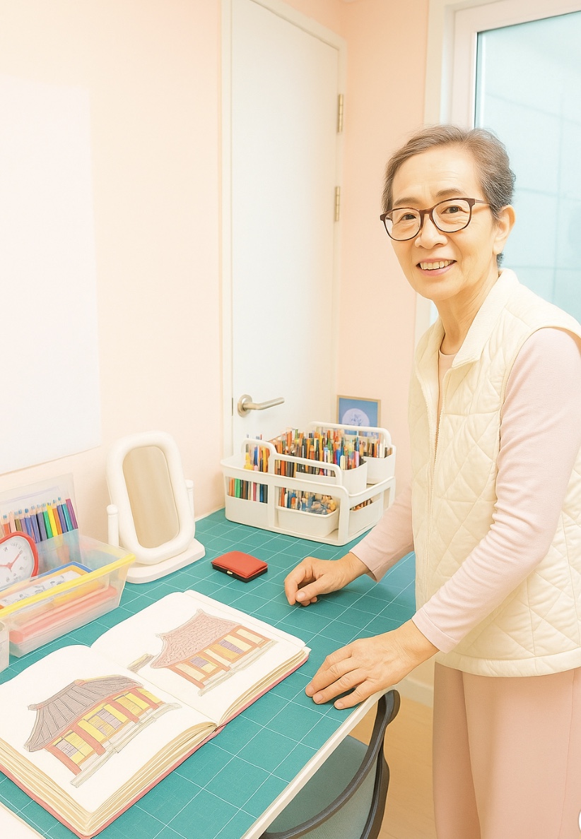 그림그리는 할머니