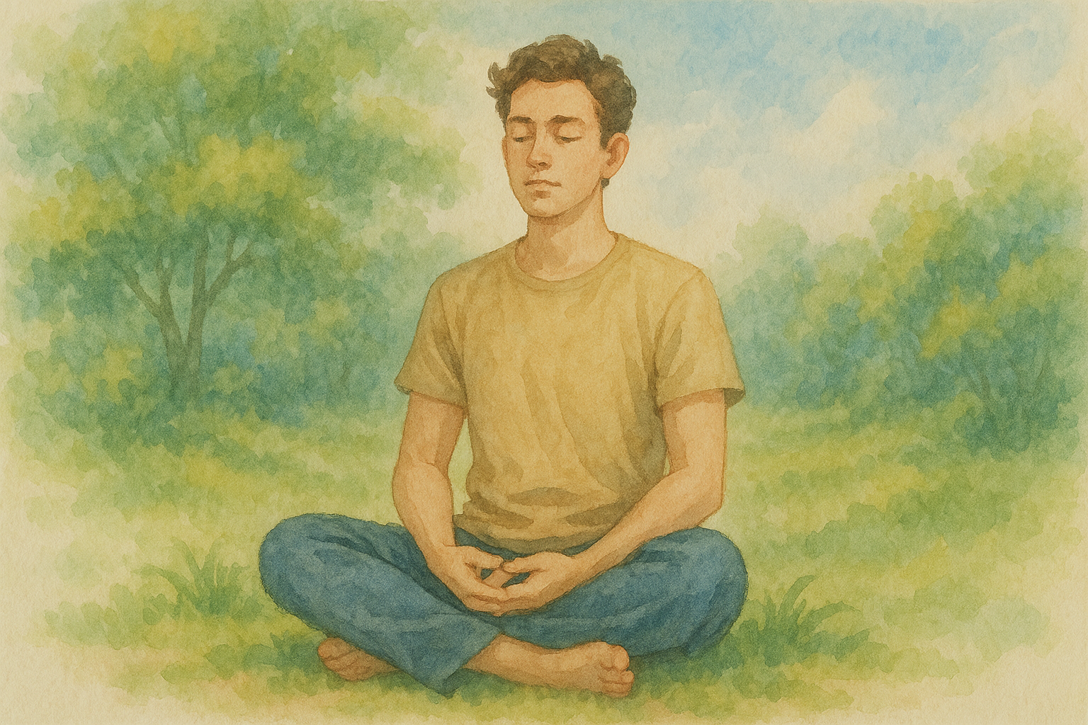 평온한 명상의 순간