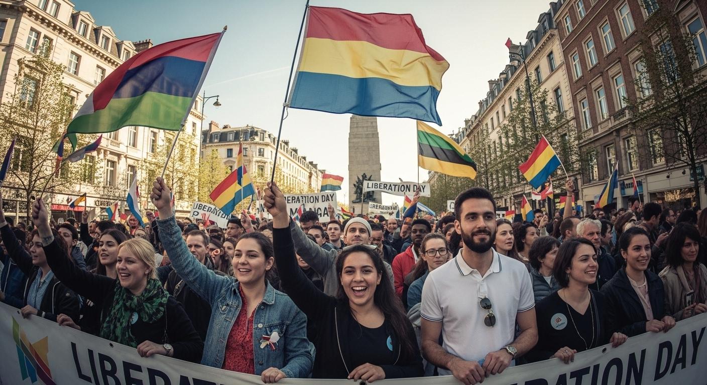 광복절 일러스트 배경화면