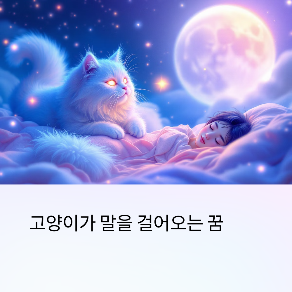 고양이가 말을 거는 꿈