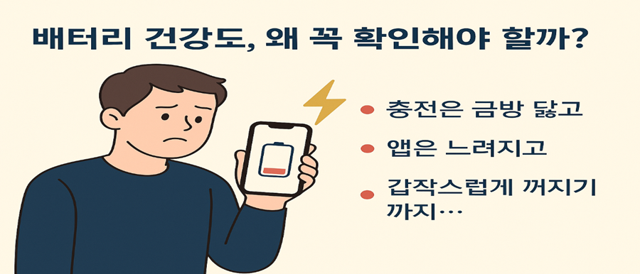 배터리 건강도, 왜 꼭 확인해야 할까?