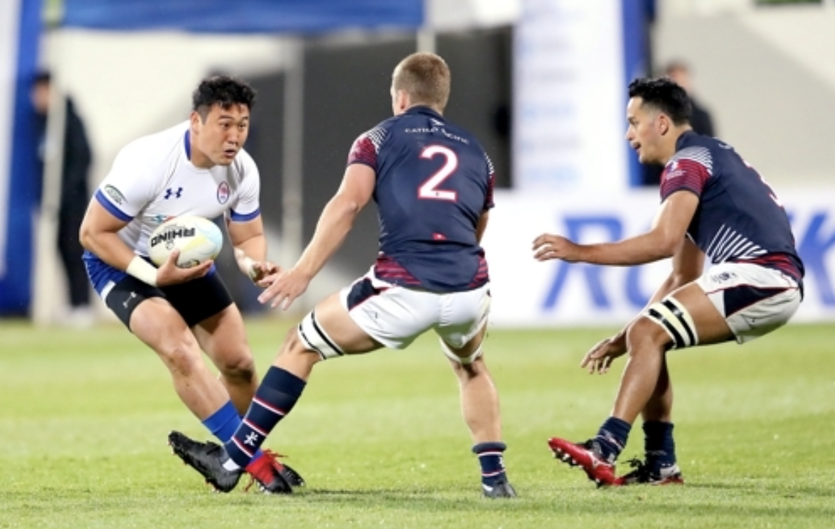 정성민 럭비경기 모습