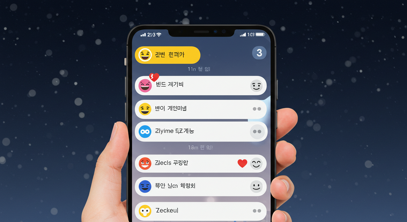 카카오톡 즐겨찾기 고급 활용 장면