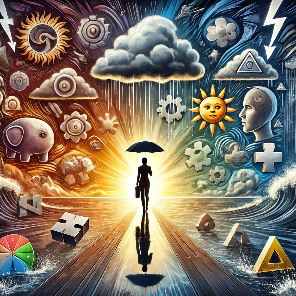 강풍에 우산을 들고 있는 사람을 통해 보는 머피의 법칙