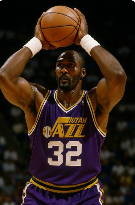 칼 말론의 슈팅 장면