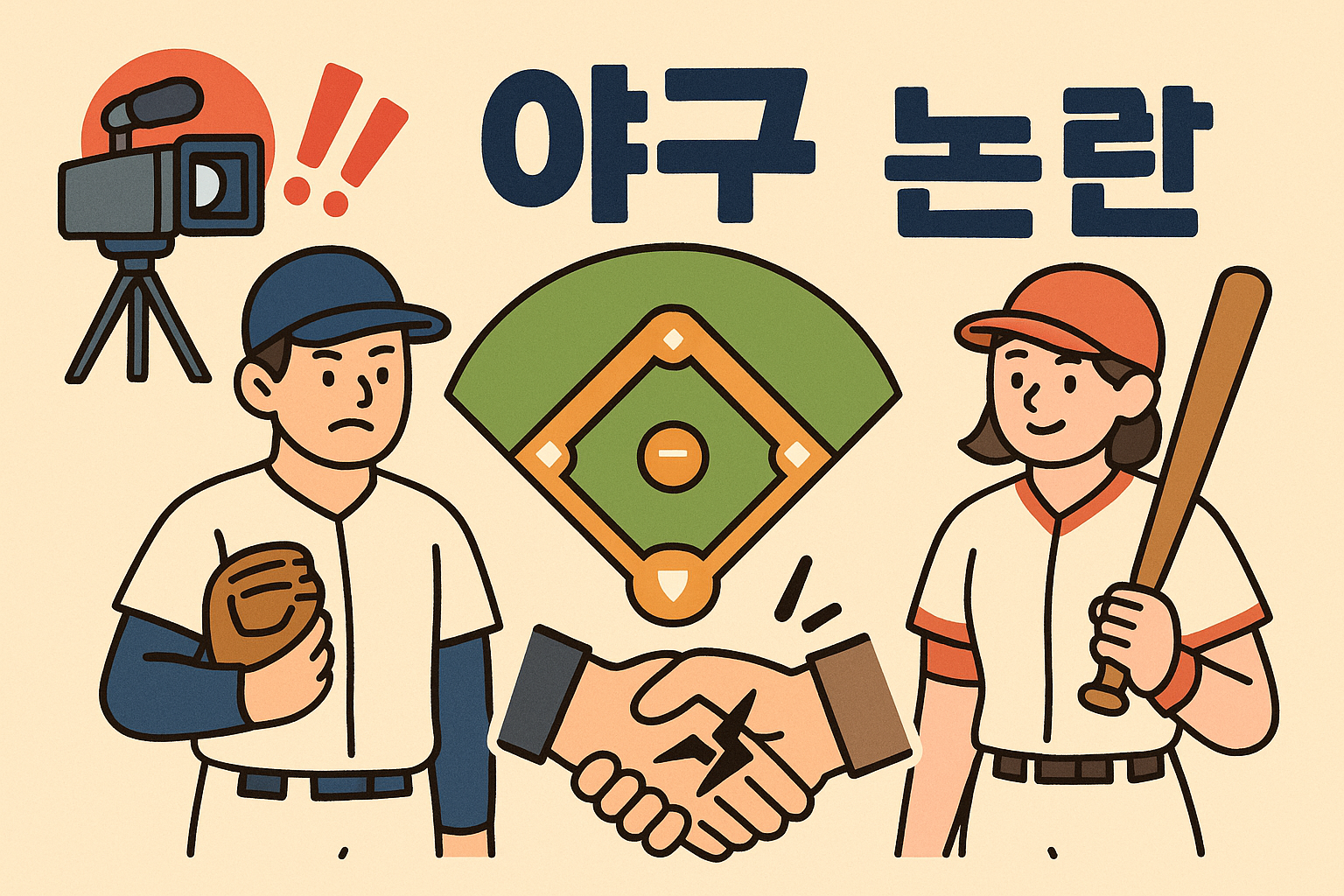 야구 논란 관련 사진