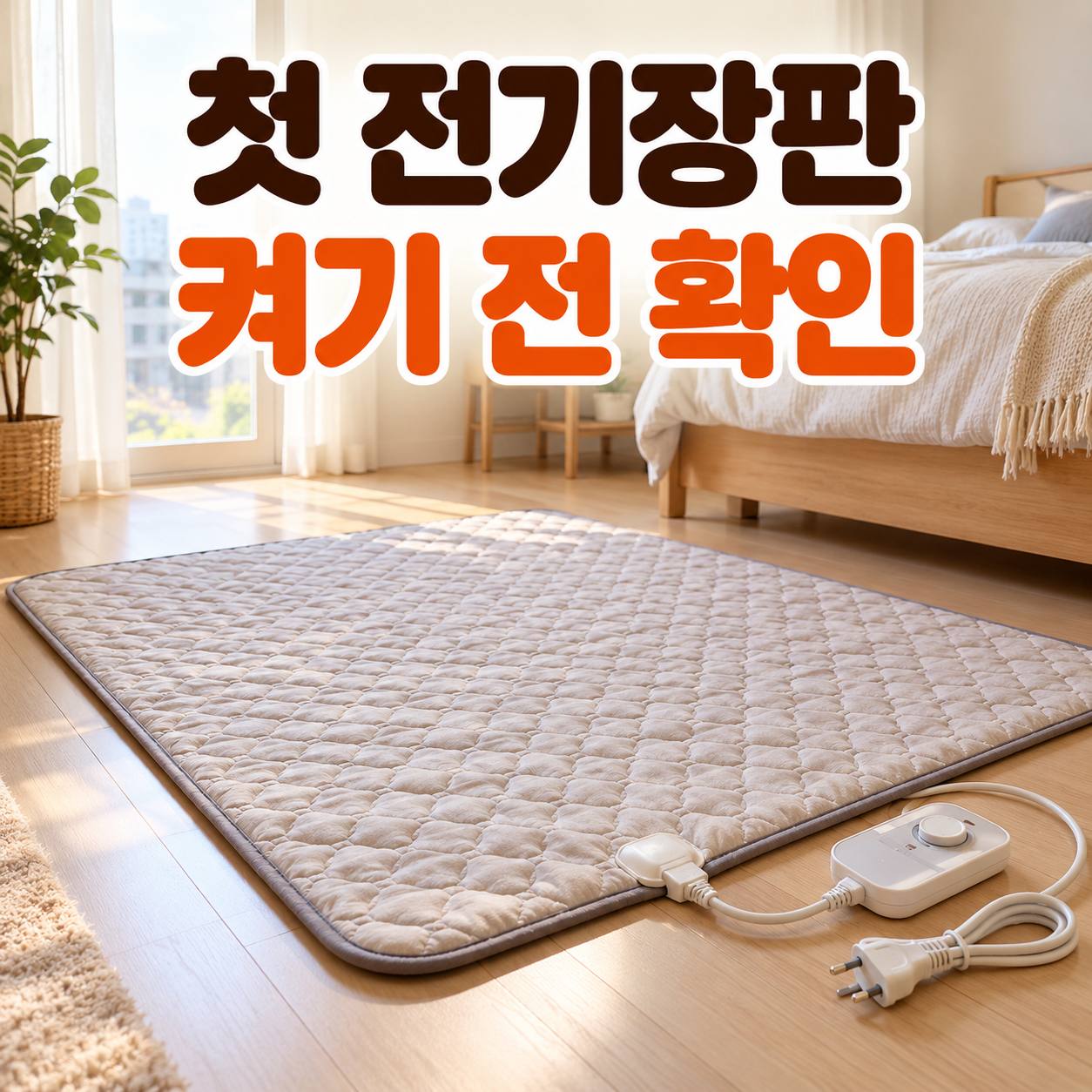 전기장판 처음 꺼냈을 때 점검 대표 이미지