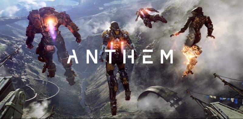 게임 앤썸의 멋진 비행슈트들과 광활한 배경