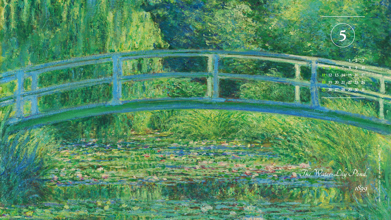 02 수련 연못 A - 2025년5월 노트북배경화면