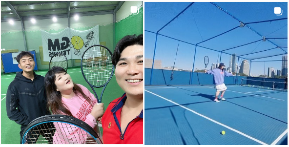 이국주 테니스