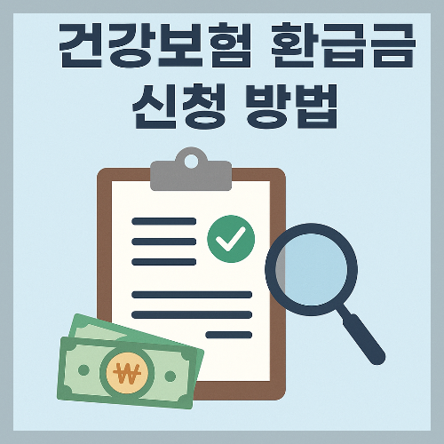 건강보험 환급금 신청 방법