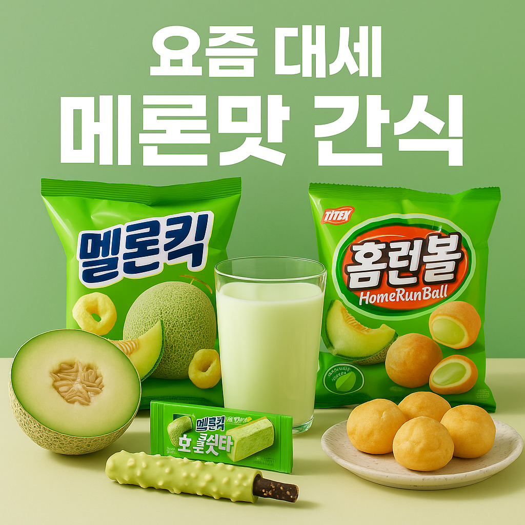 요즘 MZ대세! 편의점 메론맛 간식 추천