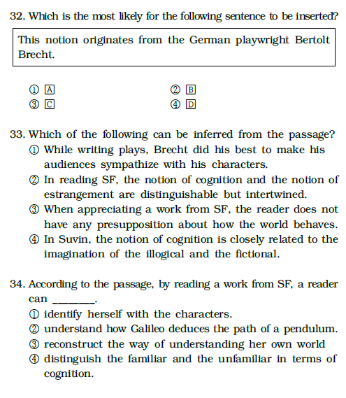 2020학년도 홍익대 편입영어 기출문제 - 독해 문제