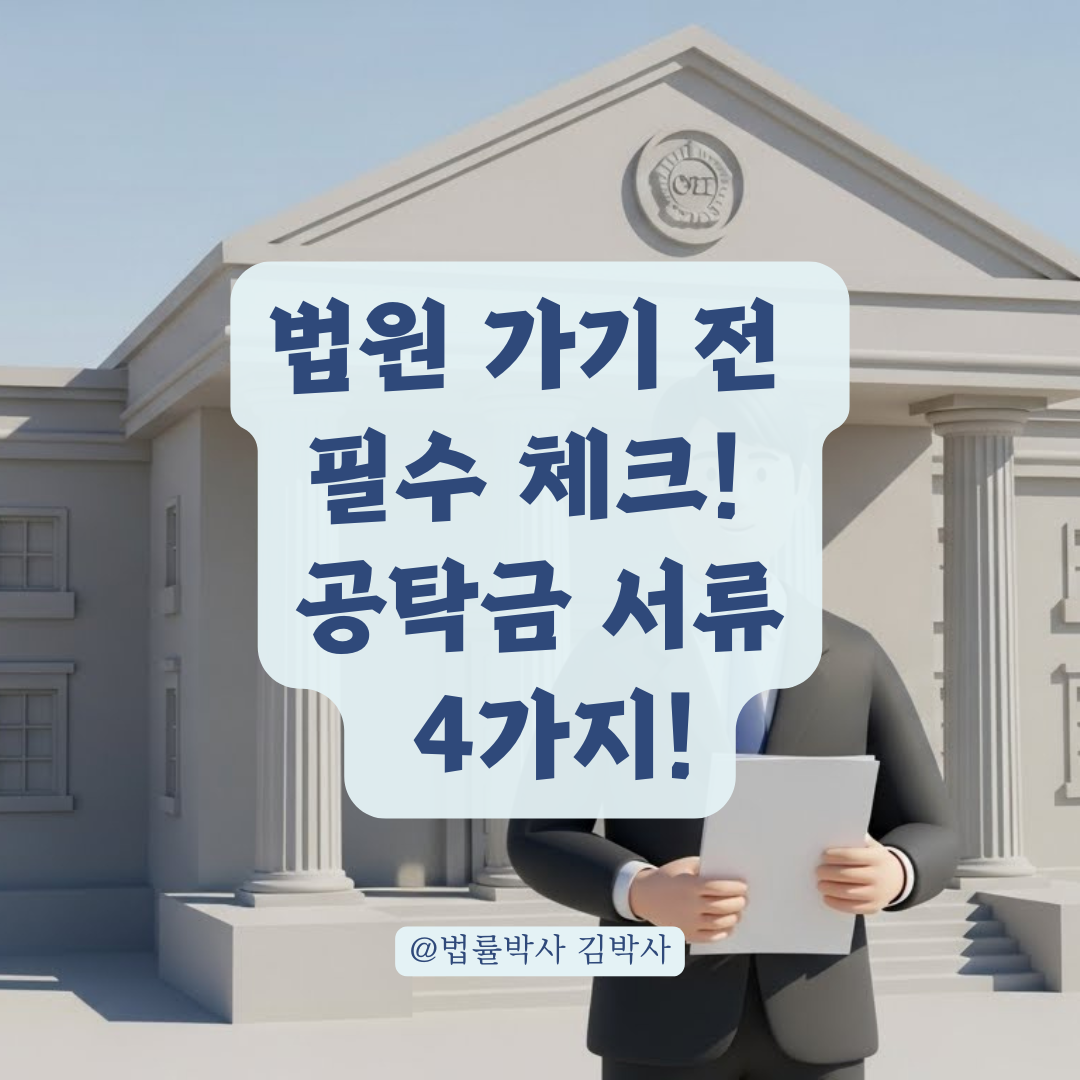 법원 공탁소 방문 전 확인하면 시간 아끼는 공탁금 출급 서류