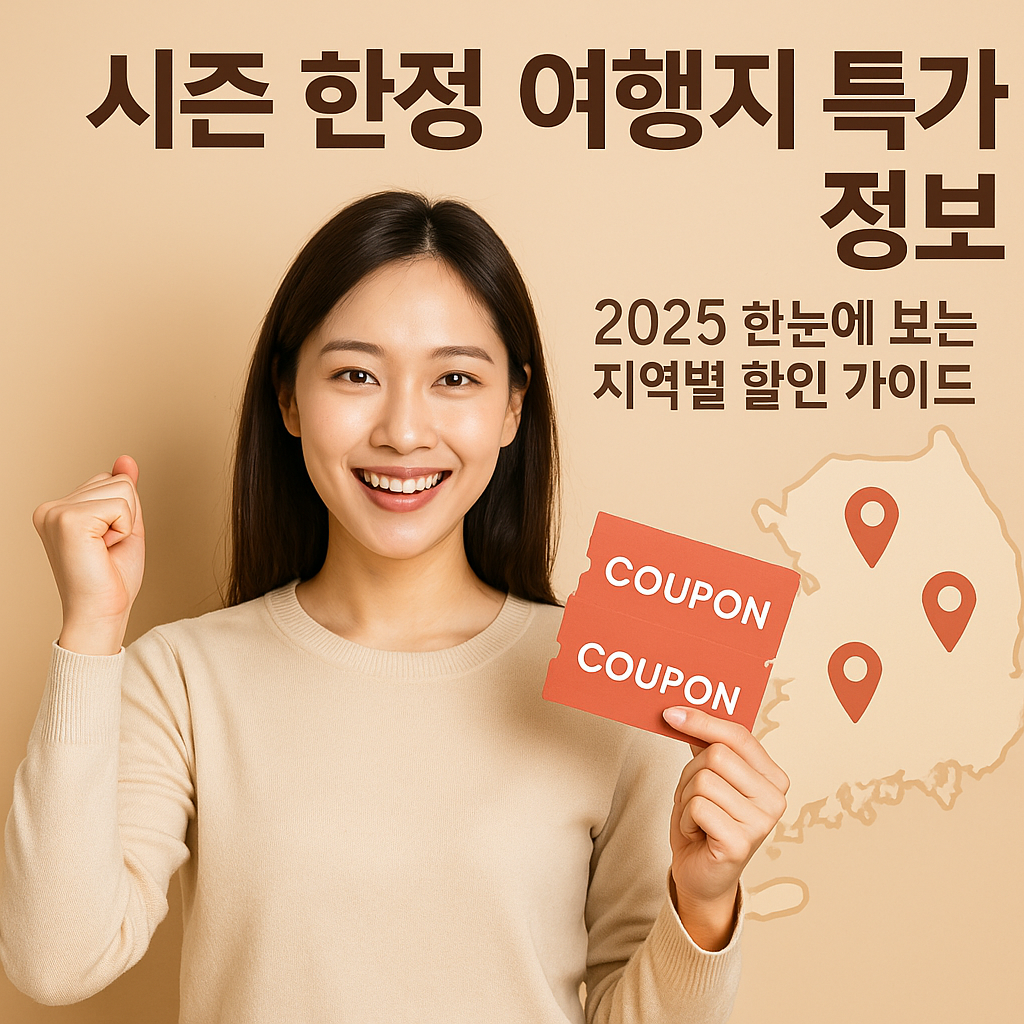 시즌 한정 여행지 특가 정보 | 2025 한눈에 보는 지역별 할인 가이드