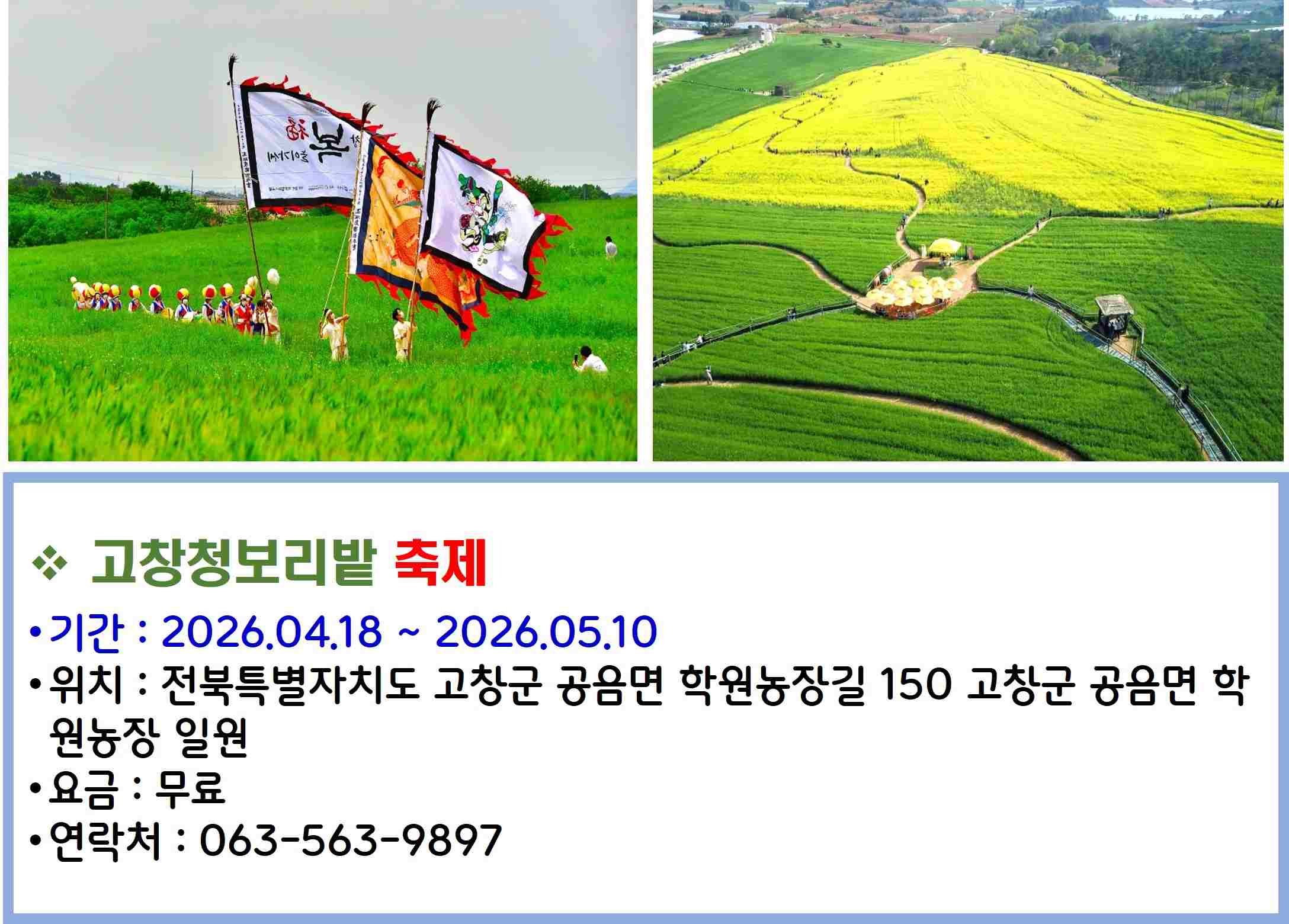 고창청보리밭 축제