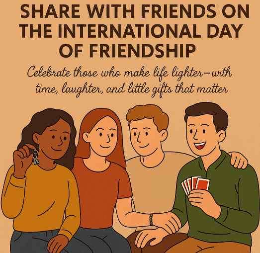 국제우정의 날 친구들과 함께라는 징표 , 웃는 순간, 추억,꿈, 따뜻한 하루