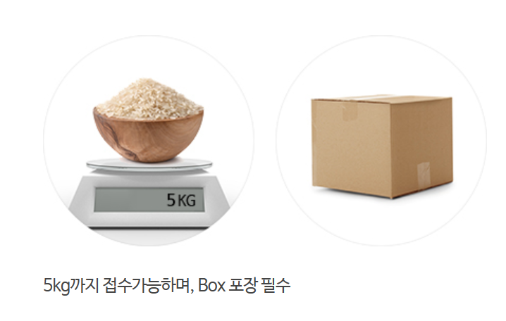 지에스 반값택배 보내는 법 규격