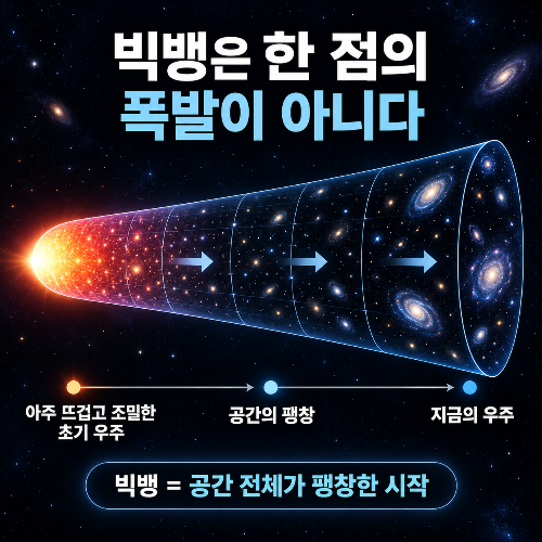 우주의 중심, 모든 은하가 퍼져나온 한 점이 있을까?