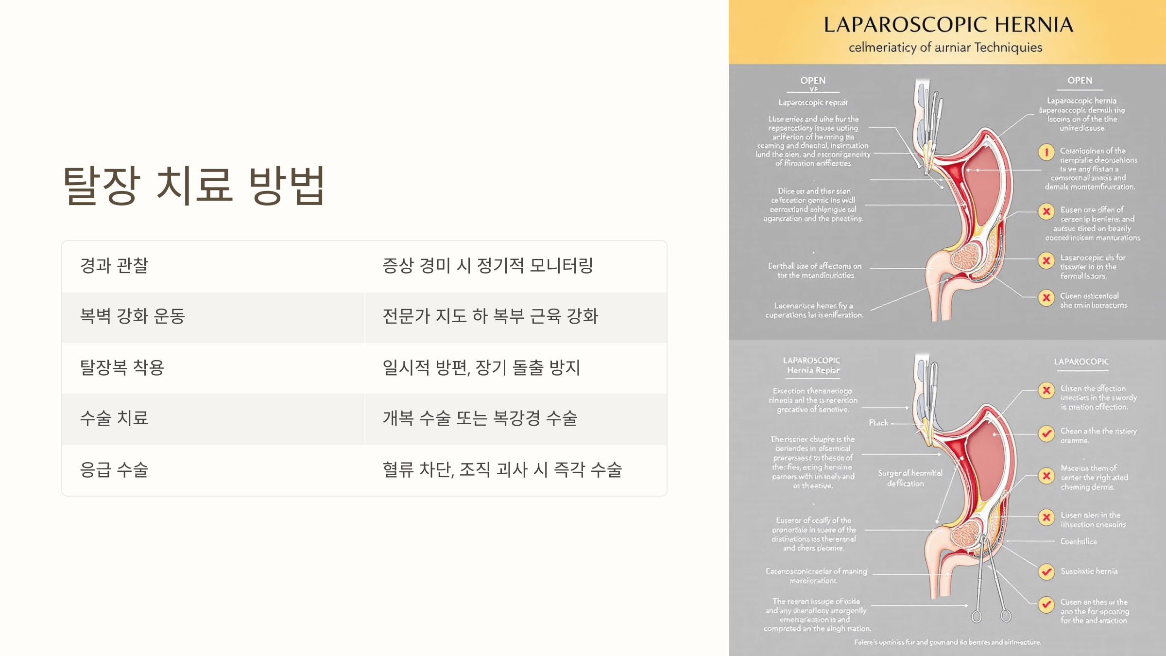 탈장과 관련된 사진입니다.