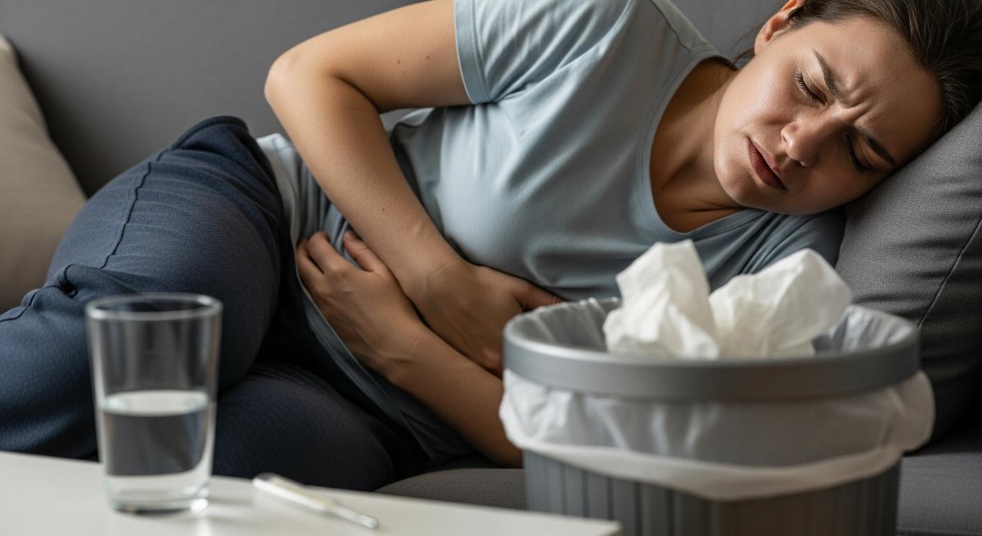 독감 증상 구토 복통