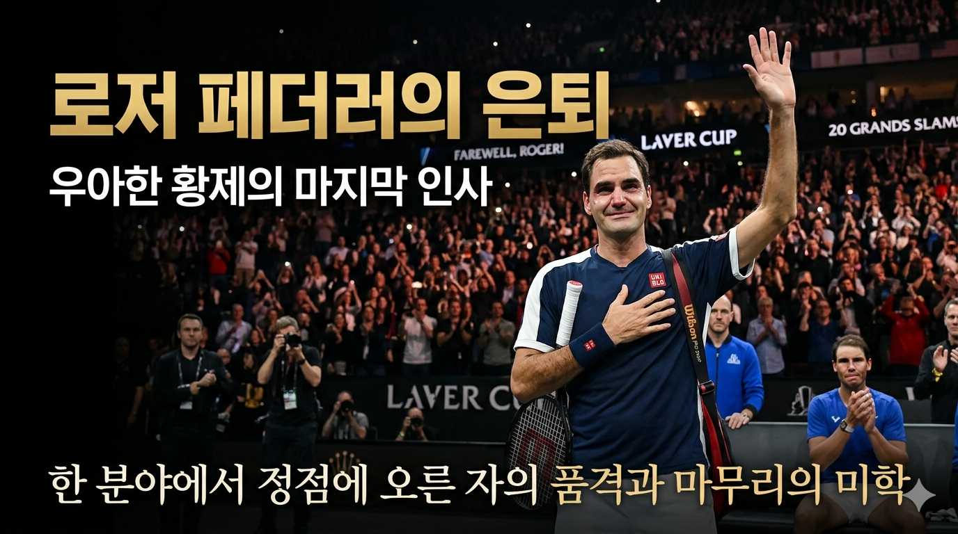 역사상 가장 아름다운 마침표: 테니스 황제 로저 페더러가 남긴 '마지막의 미학'