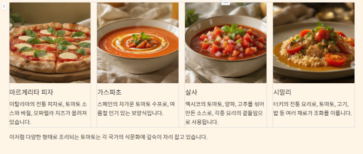 세계 각국의 토마토 요리