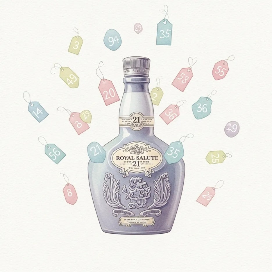 면세점, 마트, 전문점에서 위스키를 구매하는 장면