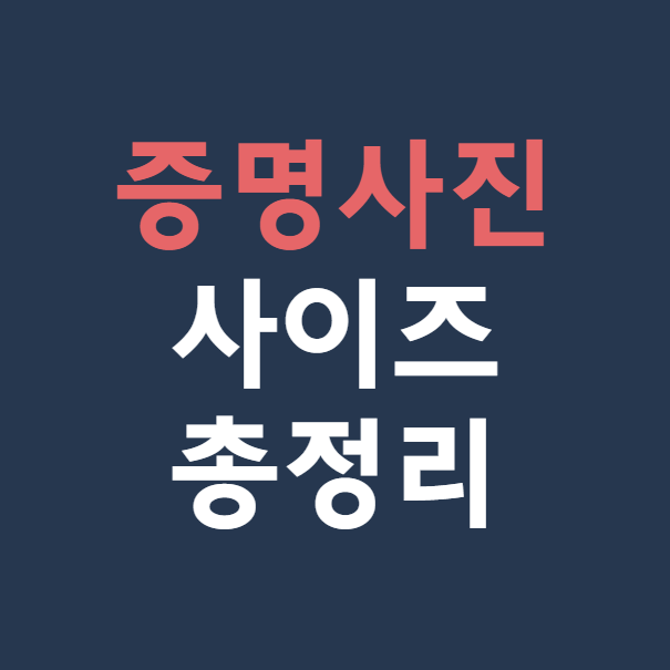 증명사진 사이즈 총정리 ❘ 여권, 주민등록증, 이력서, 운전면허증