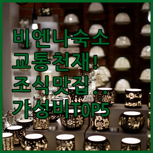 비엔나 호텔 추천 교통 편리하고 조식..