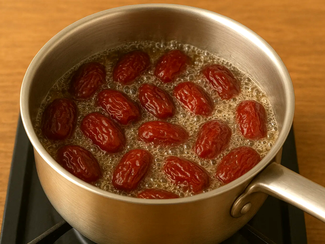 식히고 있는 대추