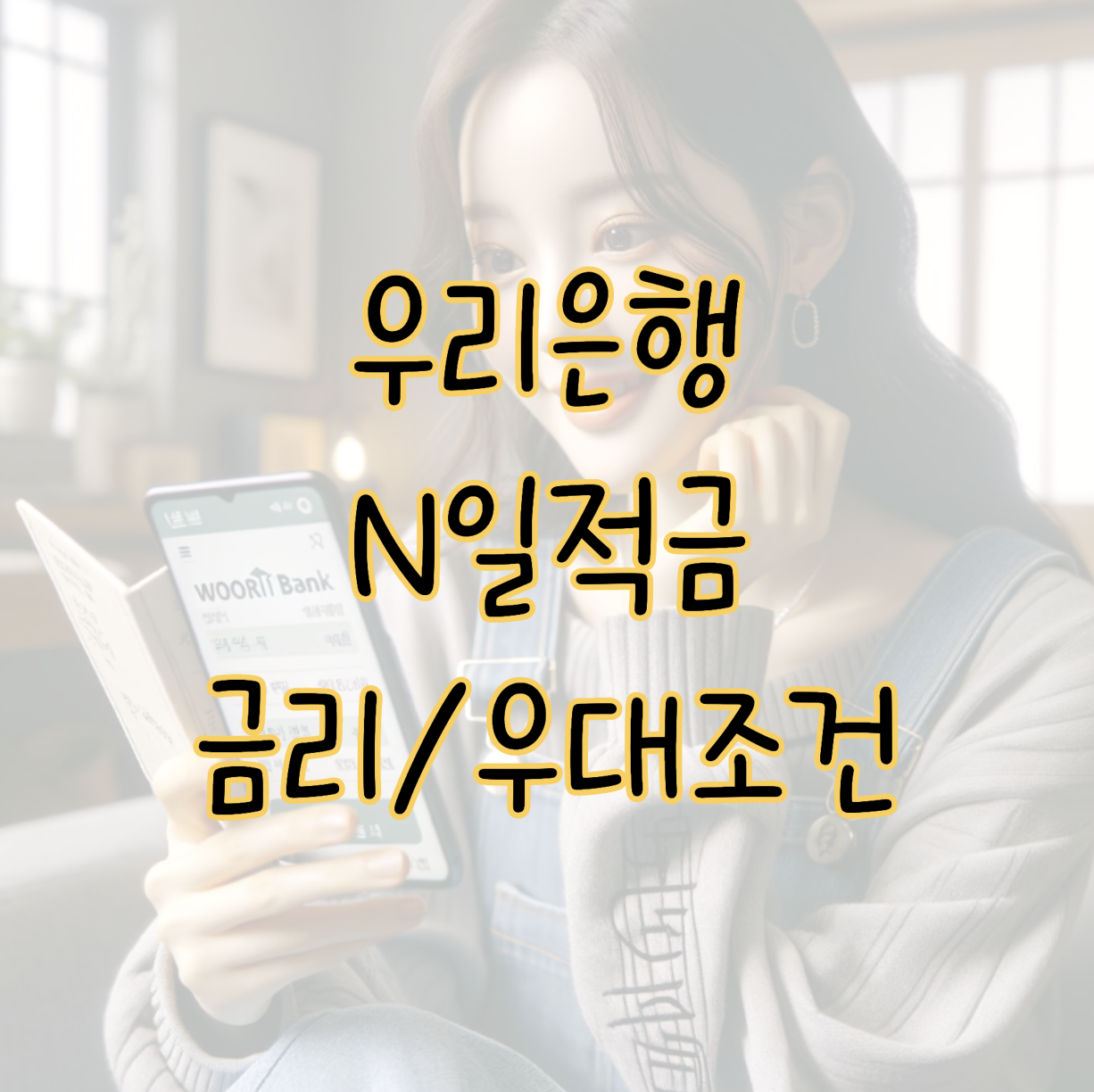 청년들에게 추천 작은 돈을 큰 돈으로 불려주는 우리은행 N일적금 표지