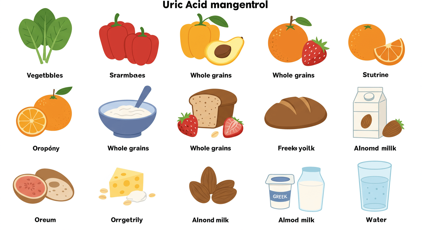 요산 수치 낮추는 식단 (고요산혈증, 식단, 예방)