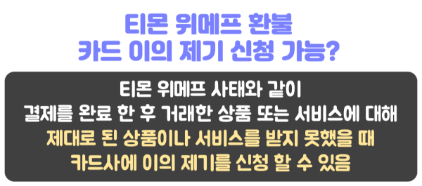 위메프-삼성카드-이의-제기-신청-카드-할부-철회권-카드-할부-항변권-신청-환불-취소