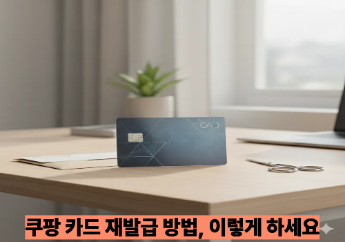 쿠팡 카드 재발급 방법, 이렇게 하세요