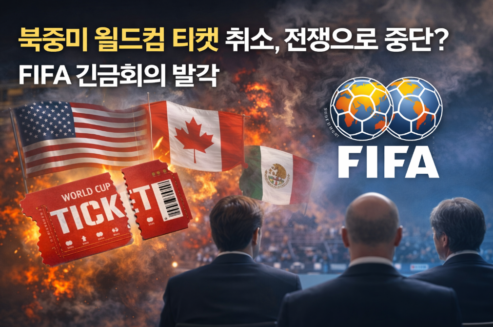 북중미 월드컵 티켓 취소, 전쟁으로 중단? FIFA 긴급회의 발칵