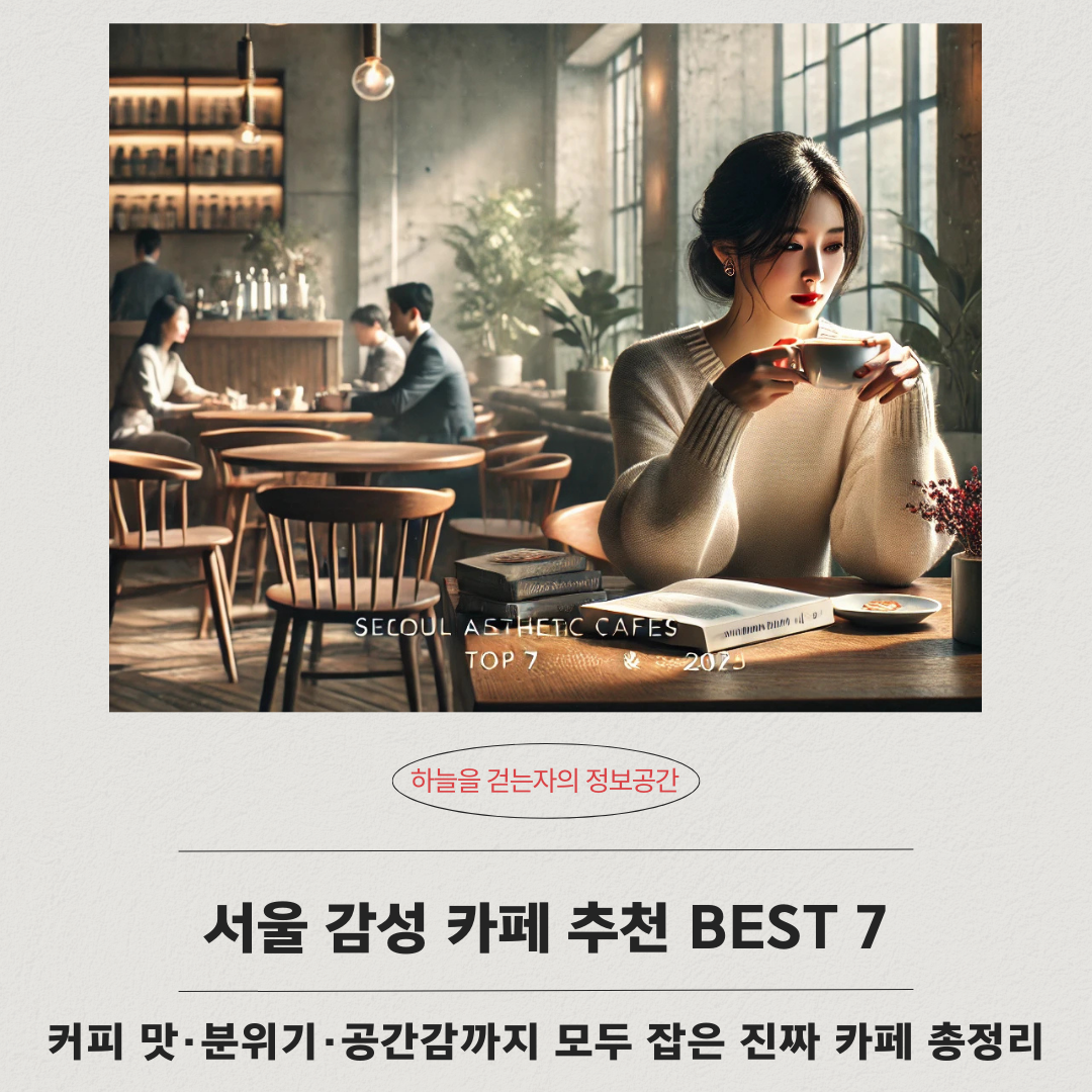 서울 감성 카페 추천 BEST 7 ❘ 커피 맛·분위기·공간감까지 모두 잡은 진짜 카페 총정리