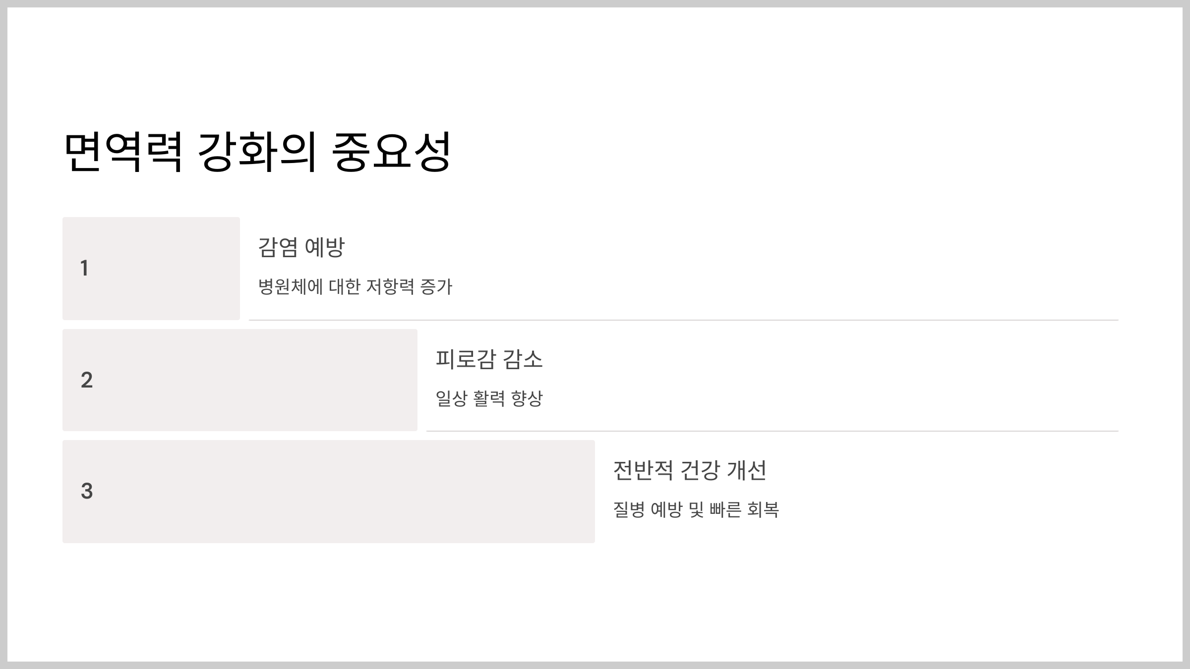 면역력에 좋은 음식 총정리