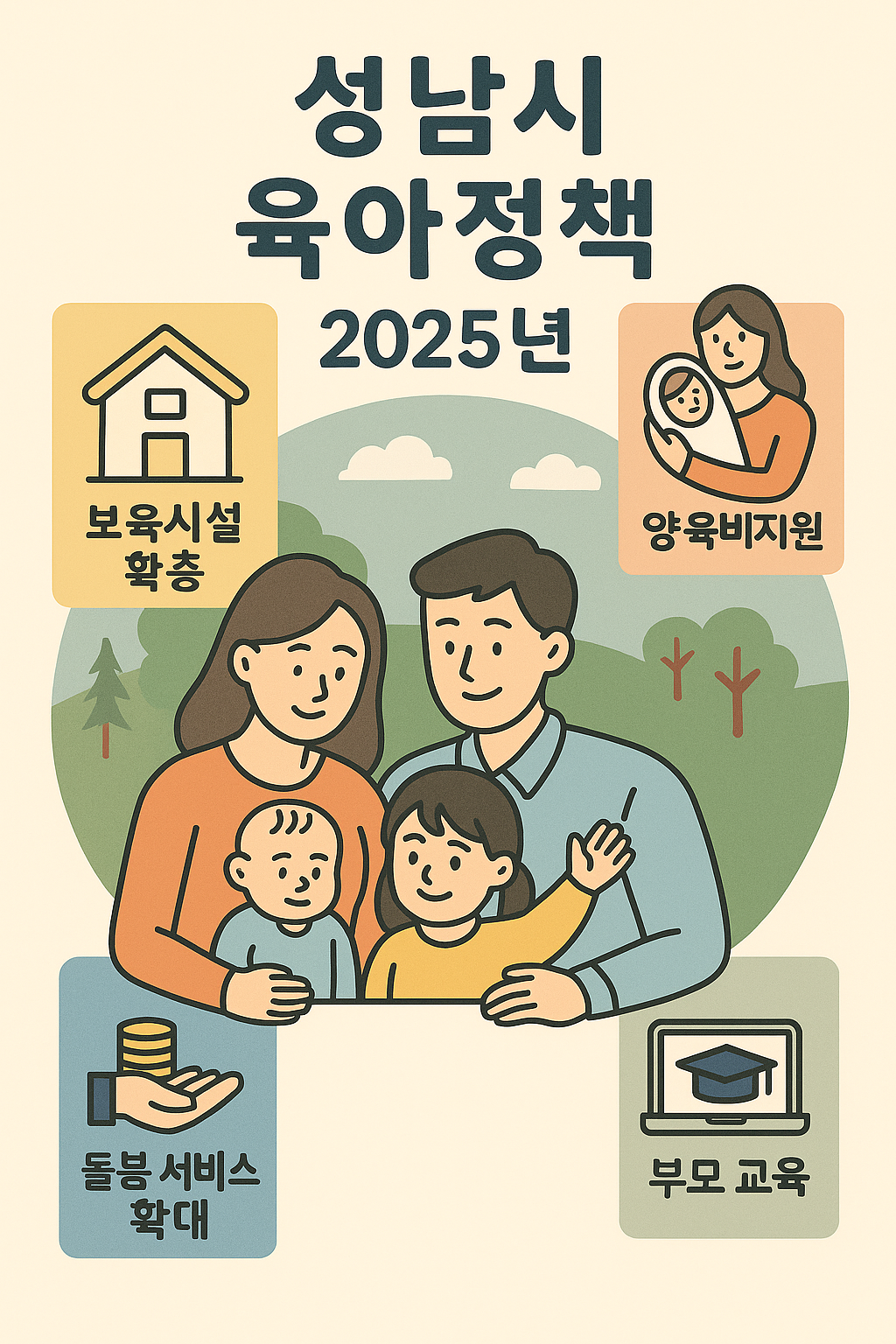 성남시 육아정책 2025년 포스터
