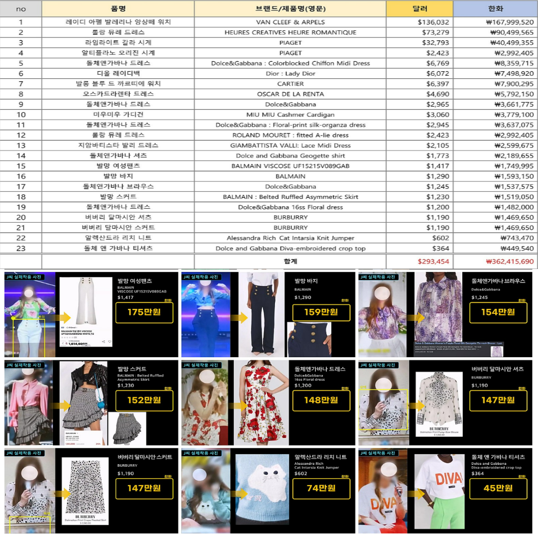 JMS-정조은-명품리스트
