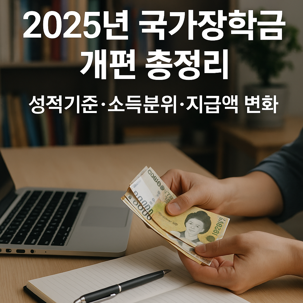 2025년 국가장학금 개편 총정리: 성적기준&middot;소득분위&middot;지급액 변화