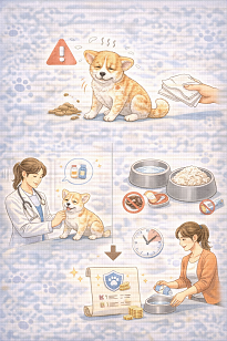 강아지 설사 관련 사진