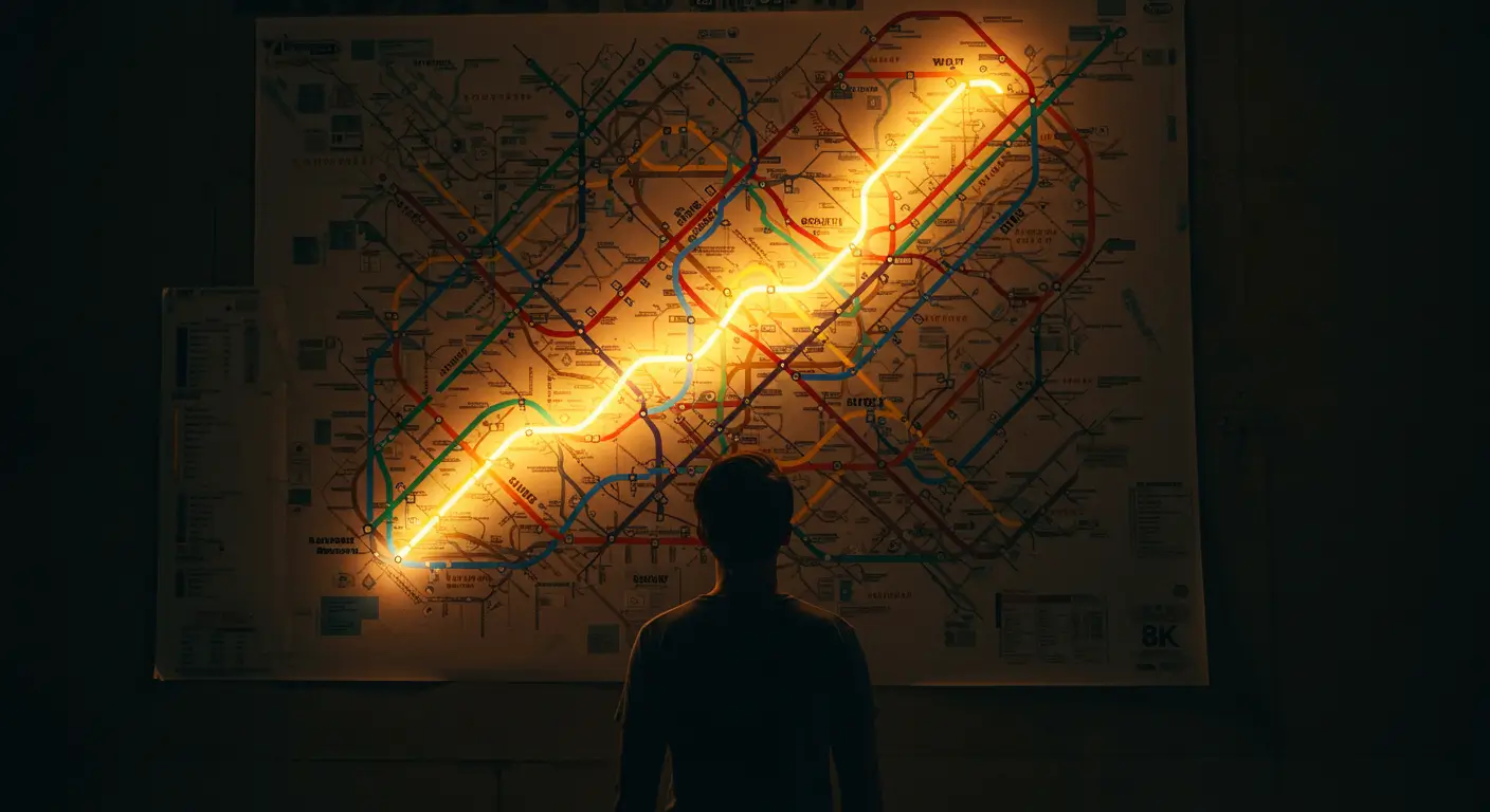 복잡한 정부지원 상품 중 서민금융진흥원 맞춤대출로 최적의 경로를 찾는 모습