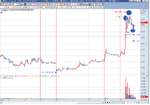 신송홀딩스 분봉